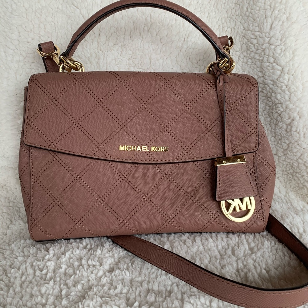 Michael Kors dusty rose medium Eva bag